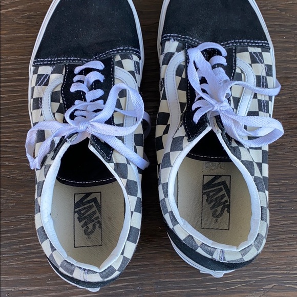 Vans primary check old skool sneakers black white - Picture 8 of 9